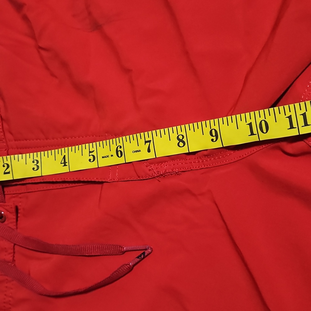 Quiksilver Waterman Red Gray Swim Summer Trunks  Men Size M Pre-Owned Eco Style - Picture 16 of 17